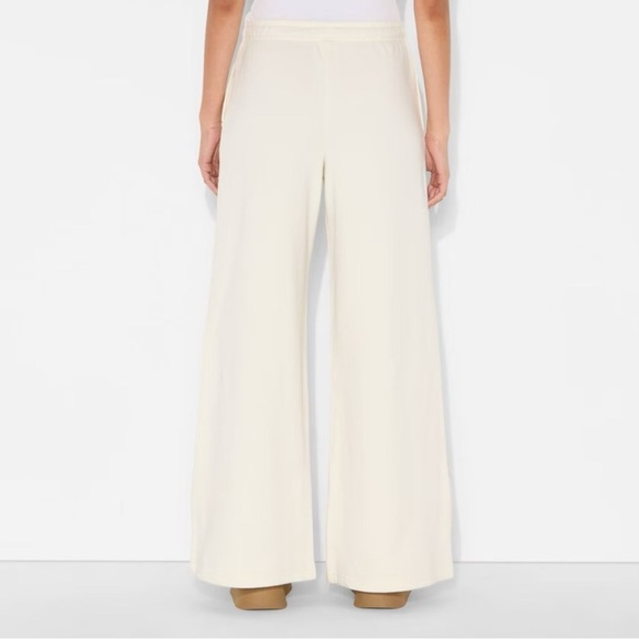 NWT Wicked x Katie Kime Women's Relaxed Leg Good/Bad Graphic Jogger Pants -Cream - Picture 6 of 6